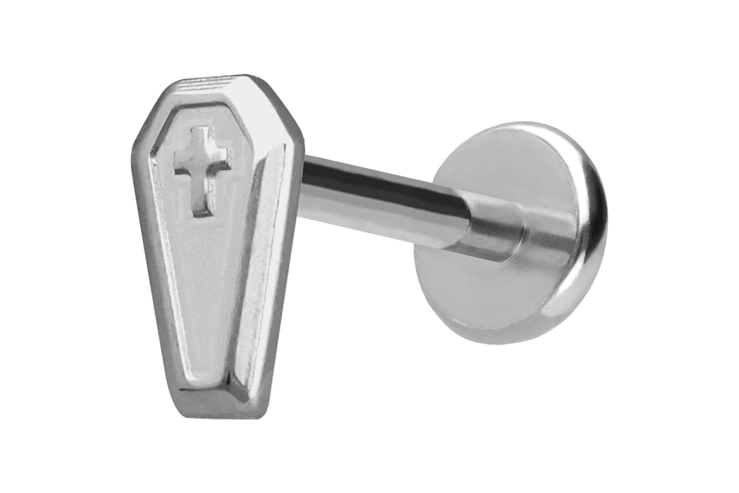 Titan Labret Piercing mit Push Fit SARG